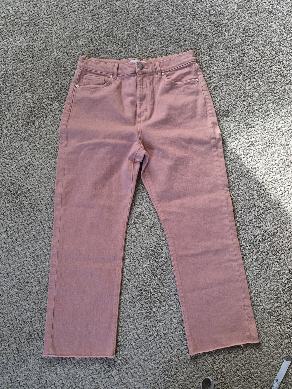 LOFT Straight-Leg Jeans in Dusty Rose